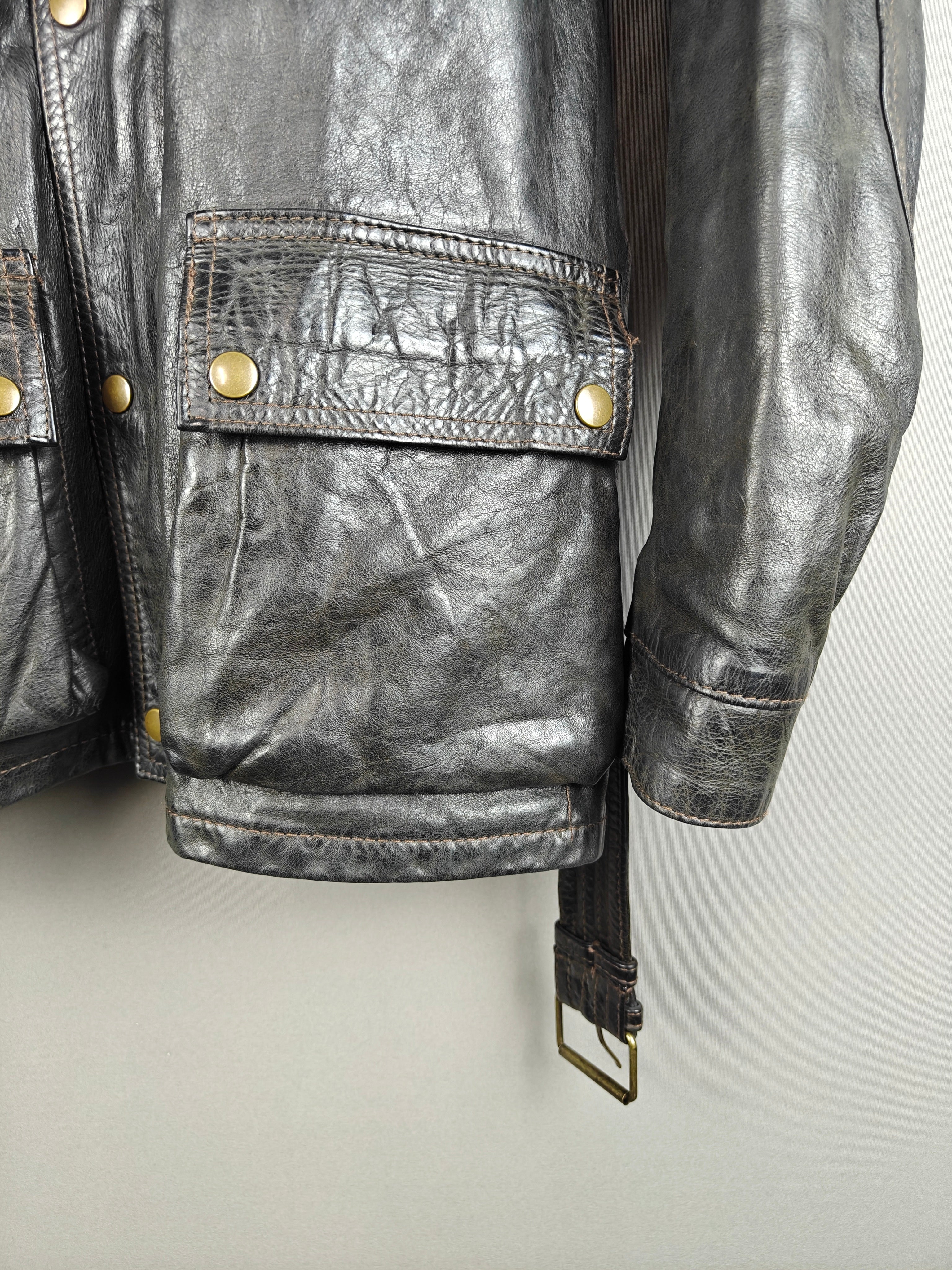 Belstaff Gold Label 85th Anniversary Leather Trialmaster, Black – Made in Italy