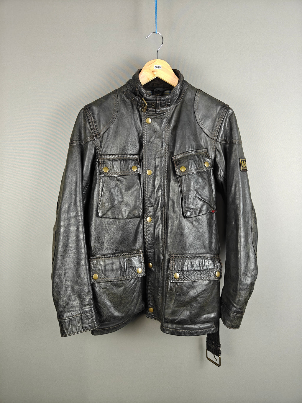 Belstaff Gold Label 85th Anniversary Leather Trialmaster, Black – Made in Italy